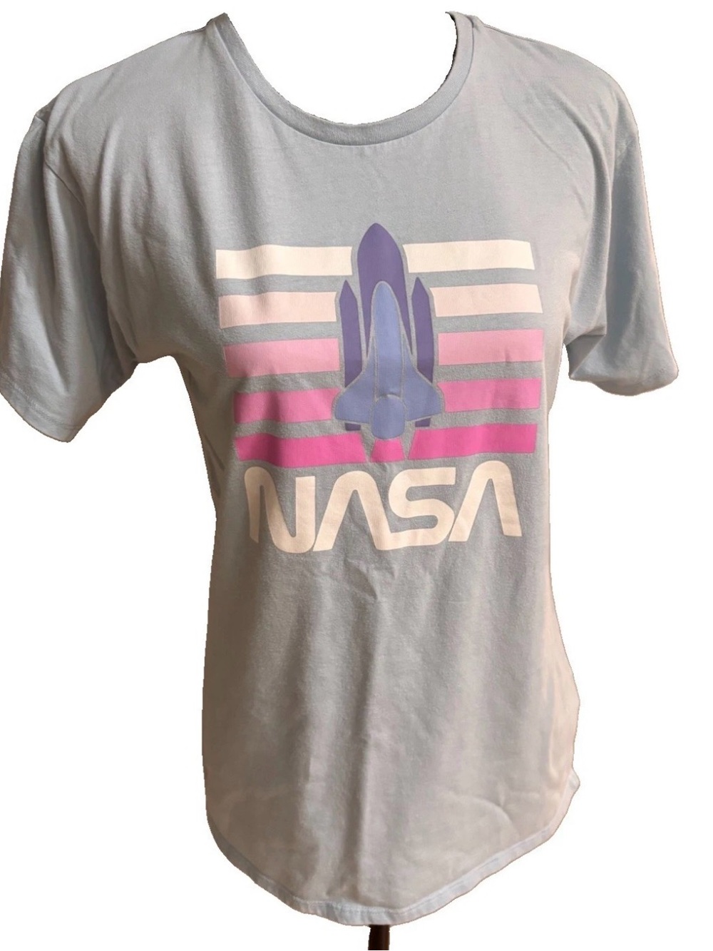 Mad Engine NASA Logo Graphic Print Blue Women’s Large